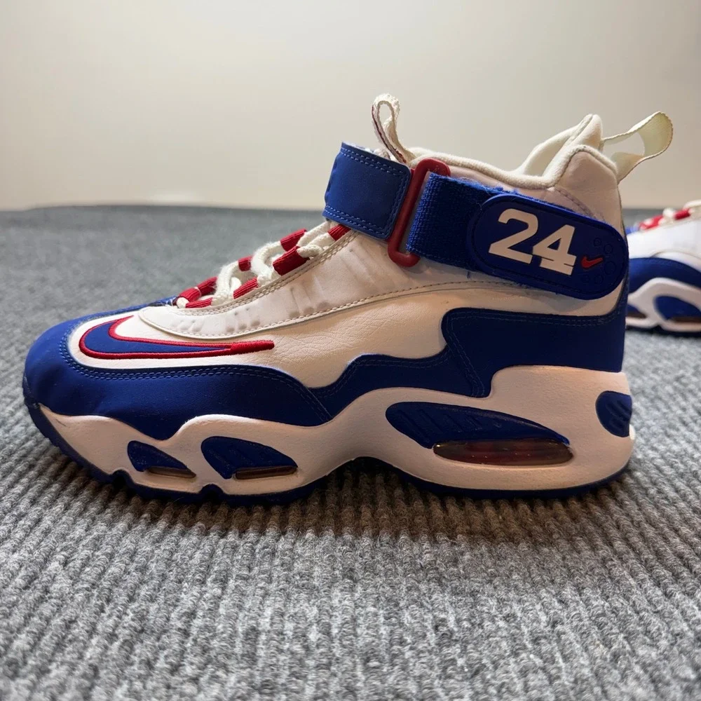 Nike Air Griffey Max 1 USA White Blue Red Sneakers Youth 5.5Y Retro Baseball